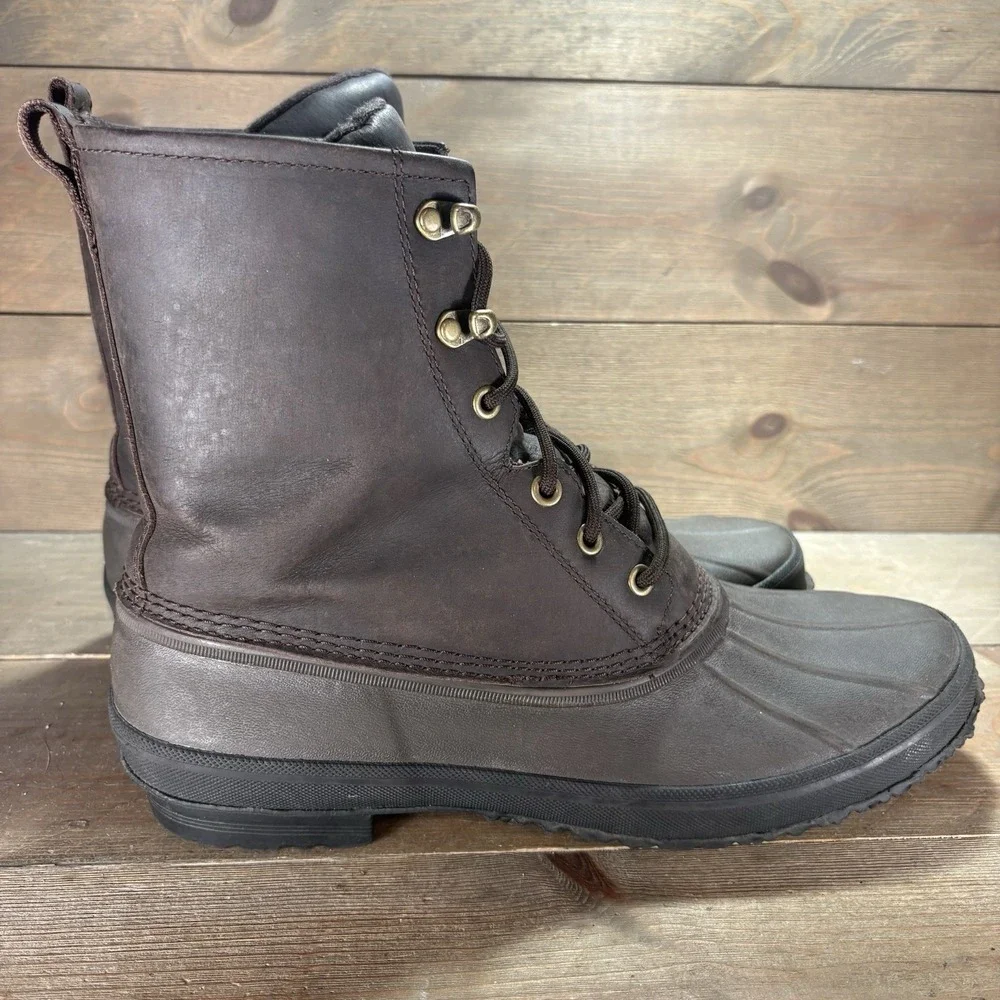 ugg yucca mens size 13 shoes brown leather waterproof rain snow duck boots